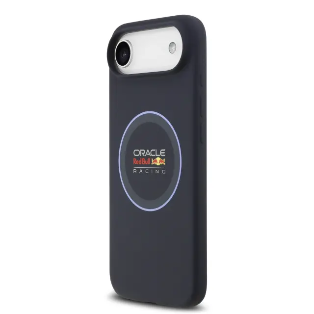 Red Bull Silicone Blue Ring MagSafe Case for iPhone Air Navy 2