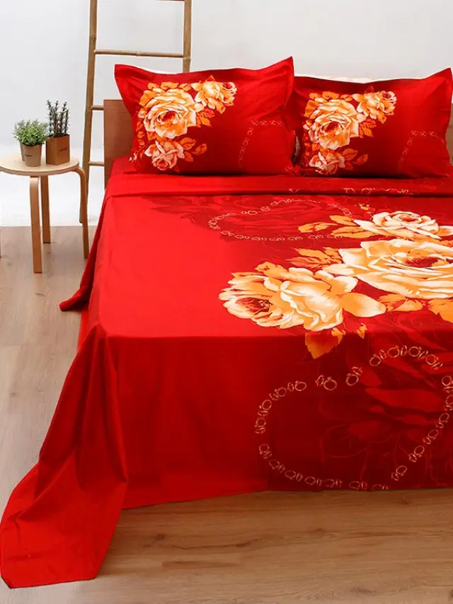 Σετ Παπλωματοθήκη Satin Εμπριμέ 380 Υπέρδιπλη (230x250) Sunshine
