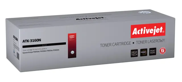 Activejet ATK-3160N toner for Kyocera printer Kyocera TK-3160 replacement Supreme 12500 pages black