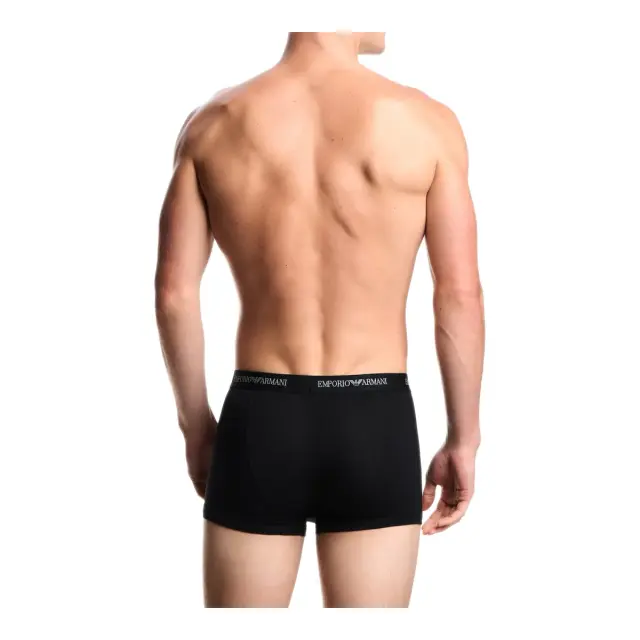 Emporio Armani Ανδρικό Boxer Core Logo Waistband - Τριπλό Πακέτο, Χρώμα Μαύρο-Μαύρο-Μαύρο 3