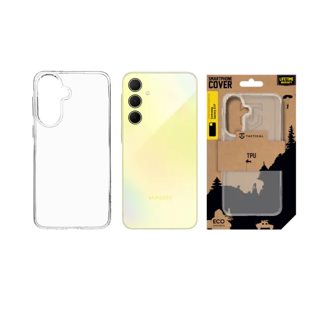Tactical TPU Cover for Samsung Galaxy A37 Transparent 3