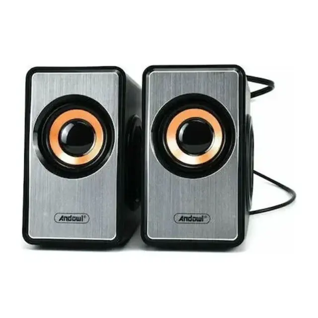 Andowl Q-YX16 Ηχεία Υπολογιστή 2.0 με Ισχύ 3W - Andowl Speaker 075943 2