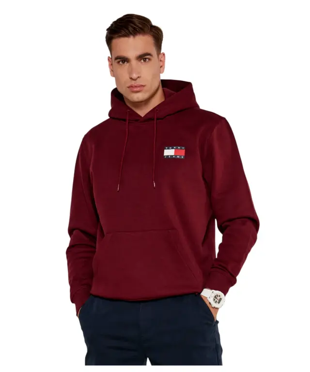 Tommy Hilfiger - Ανδρικό Φούτερ Essential Regular Fit DM0DM20738-XIU Κόκκινο - L
