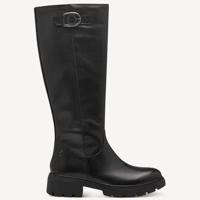 Γυναικείες Δερμάτινες Ανατομικές Μπότες Tamaris Comfort 8-85601-43 001 Μαύρες Μαύρο - 40