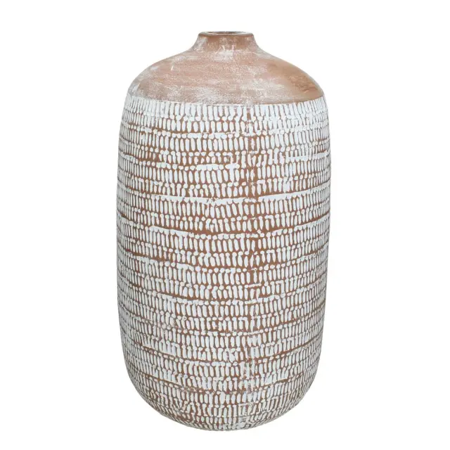 Βάζο Καφέ Τερακότα 24x24x43cm