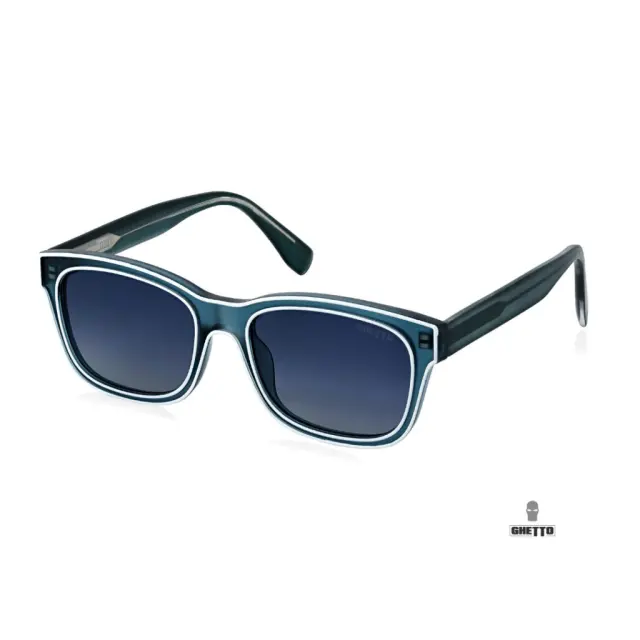 Ghetto Fashion Sunglasses Blue Frame Unisex