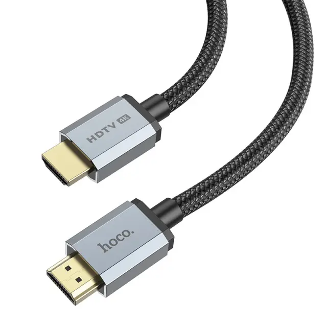 Καλώδιο σύνδεσης HDMI Hoco US03 HDMI 2.0 σε 4K 60Hz HD 18Gbps Μαύρο 1m Braided 3