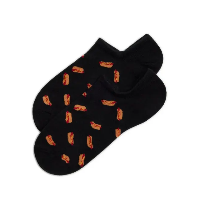 Ysabel Mora Ανδρικές Κάλτσες Σοσόνια Sockarats Hot Dog, Χρώμα Μαύρο - ONESIZE