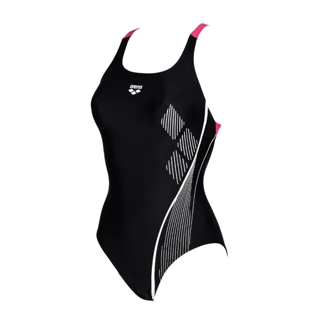 Arena Women's Swim Pro Swimsuit Μαύρο - Ροζ 005130-590 (Arena) - 38 2