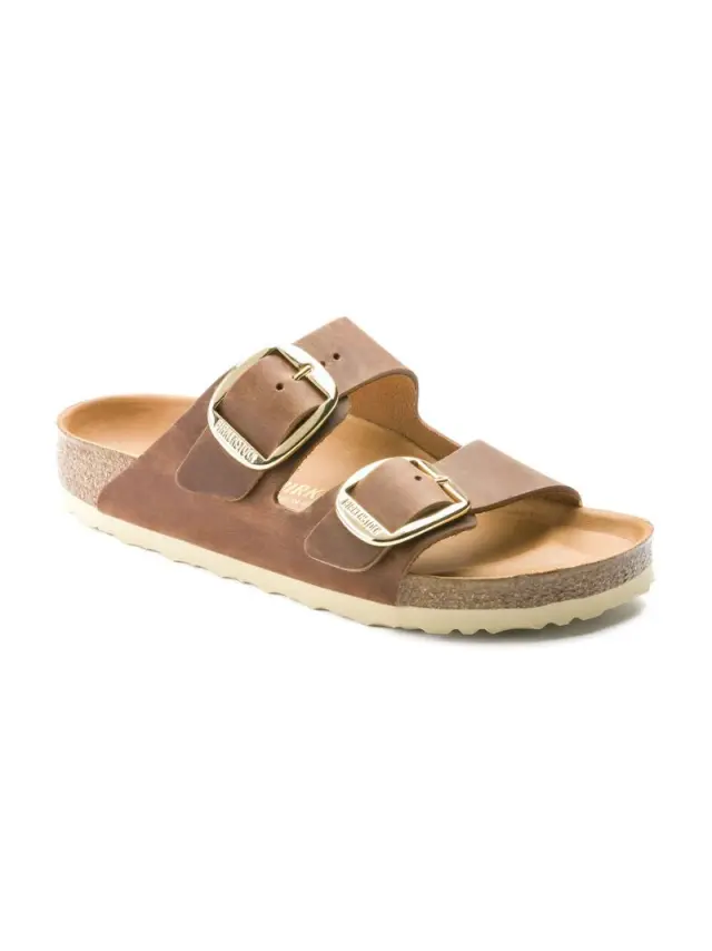 Birkenstock Πέδιλα Γυναικείο δέρμα Oiled Καφέ BIR/ARIZONA BIG BUCKLE 1011073 COGNAC 2