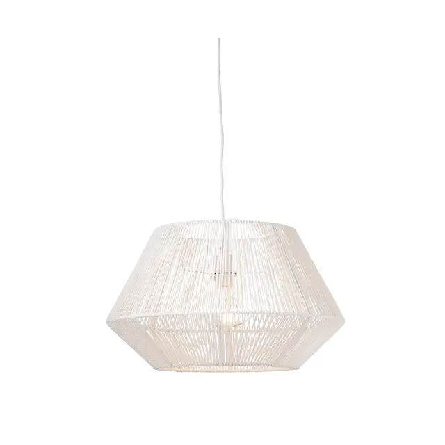 AcaLights ΚΡΕΜΑΣΤΟ Φ/Σ 1ΧΕ27 ΣΧΟΙΝΙ ΛΕΥΚΟ Φ49,5ΧΗ120CM PERU