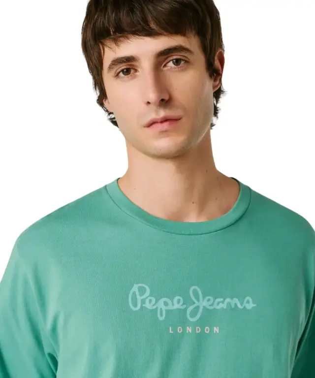 Pepe Jeans - Ανδρικό T-shirt Eggo N PM5010178-671 Πράσινο Ανοιχτό 3