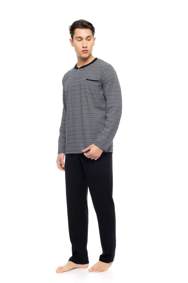 W-M795 - Type - PYJAMA STONE GREY STRIPES 2