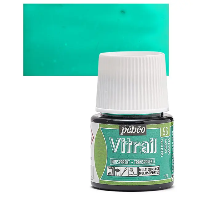 Pebeo Vitrail Διάφανο Σμάλτο - 56 Lagoon - 45ml
