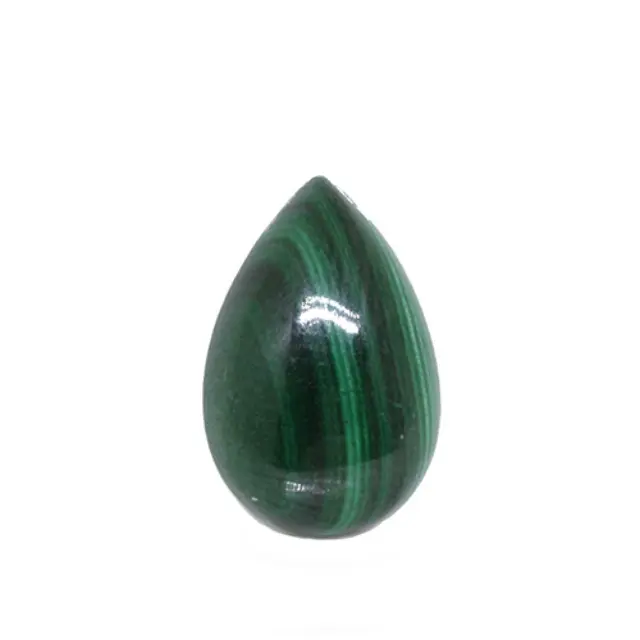 Καμπουσόν Μαλαχίτης Δάκρυ - 10x15mm - 1τεμ