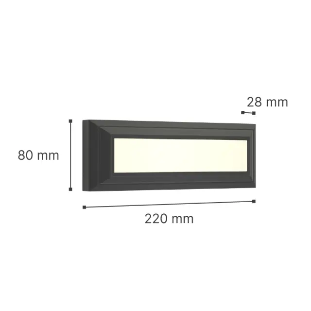 it-Lighting Willoughby LED 4W 3CCT Outdoor Wall Lamp Anthracite D:22cmx8cm (80201340) 2