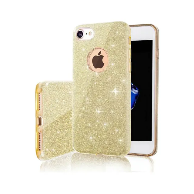 Θήκη 3-In-1 Glitter Case για Apple iPhone 7 / 8 / SE 2020 / SE 2022 Χρυσή 2