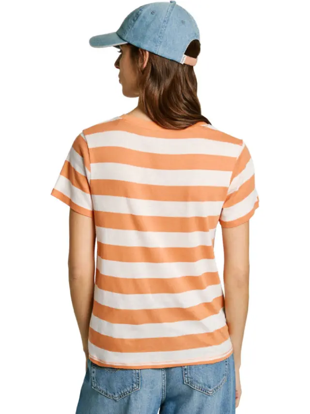 Pepe Jeans Γυναικεία Μπλούζα Orange 2