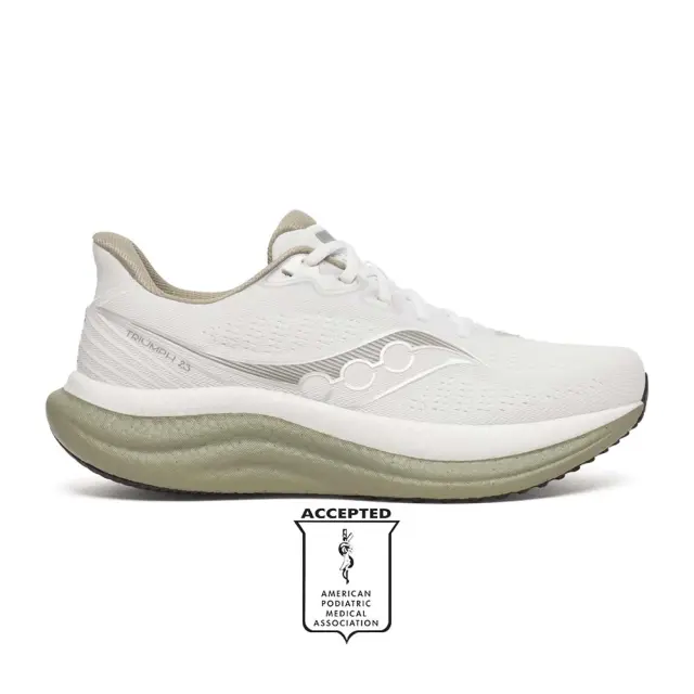 Saucony Men's Triumph 23 Άσπρο - Πράσινο S21023-130 (Saucony) - 43
