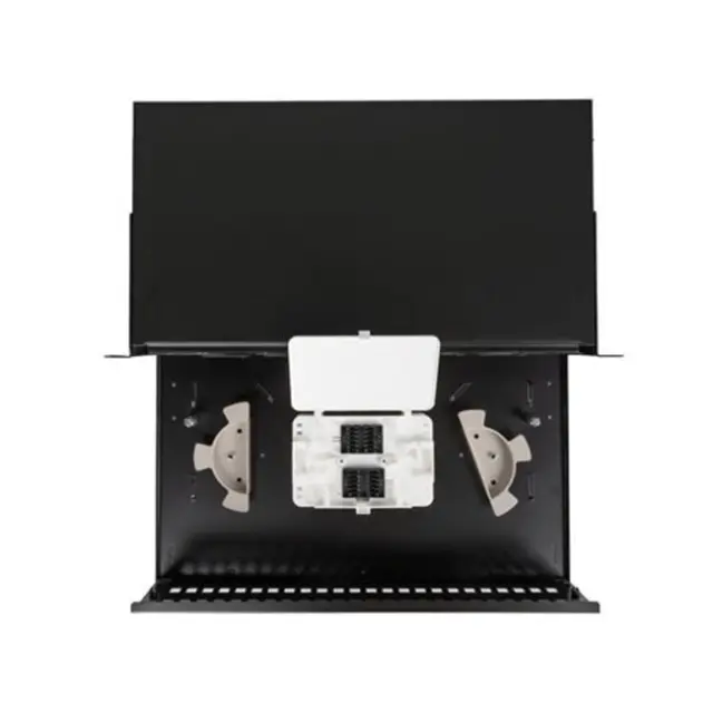 Lanberg Rackmount 19" 2U Fiber Patch Panel 48XSC Simplex / 48XLC Duplex Black & Accessories (FOP1-48SS-LDB) 3