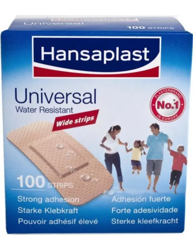 Hansaplast | Universal Water Resistant | Επιθέματα Ανθεκτικά στο Νερό | 100τμχ 2