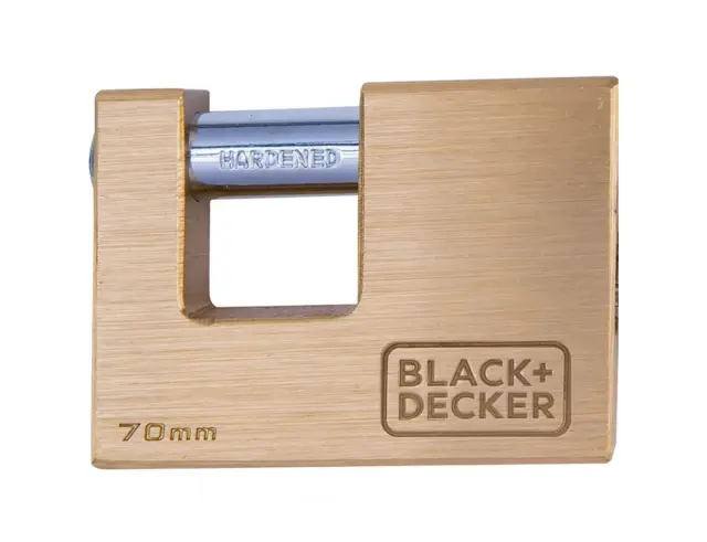 Λουκέτο ασφαλείας τάκου Black+Decker με 3 κλειδιά - 70mm 8301100000000000