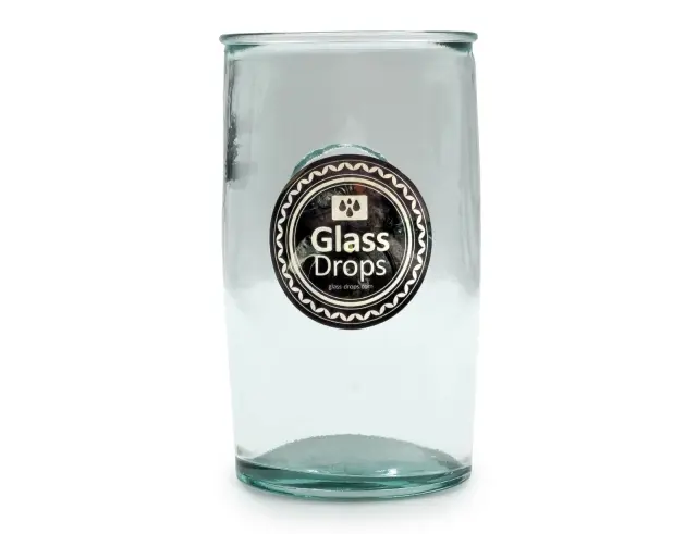 Ποτήρι Glass Drops Αuthentic (2177) Από ανακυκλωμένο γυαλί, Χωρητικότητας 450ml, Διαστάσεων Ø 8 x Υ 14 cm 2177 3