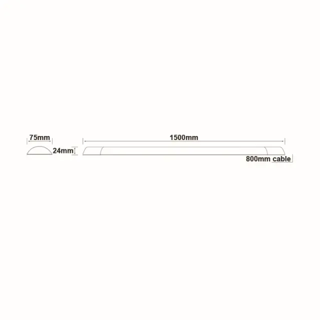 RIMO ΓΡΑΜΜΙΚΟ ΦΩΤΙΣΤΙΚΟ LED 43W 4200LM 6000K 120° 230V AC IP40 Ra80 30.000HRS 1500mm / RIMO4360 2