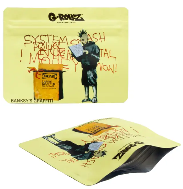 G-Rollz Σακουλάκι Ασφαλείας Zip - Banksy's Punk (105x80mm) 2