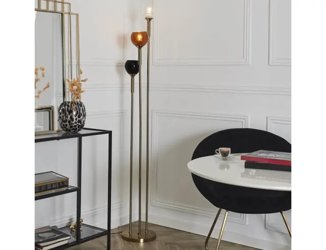 Επιδαπέδιο φωτιστικό Tripod Home Deco Factory με λαμπτήρα E27 και διαστάσεις 32x25x150cm LA0053/IOPAU