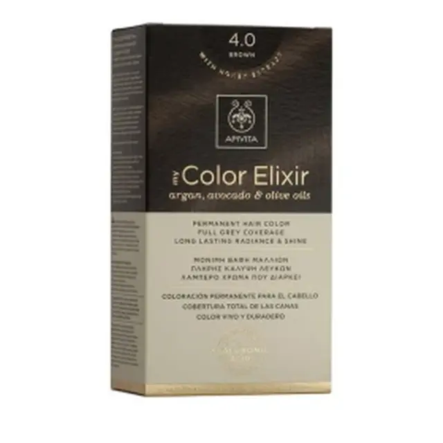 Apivita My Color Elixir Promo Μόνιμη Βαφή Μαλλιών No 4.0 Καστανό, 1τεμ