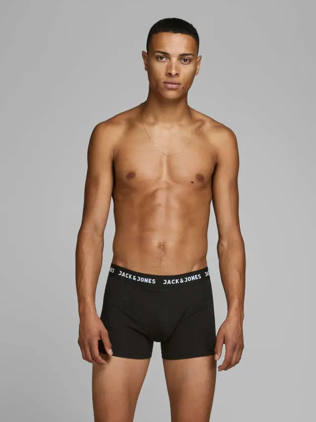 JACANTHONY TRUNKS 3 PACK BLACK Black 2