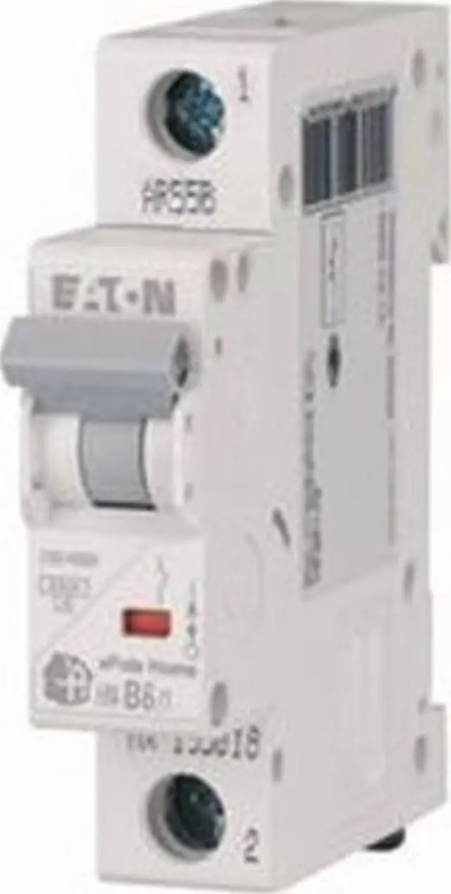 PL6-B6/1 Miniature circuit breaker (MCB), 6 A, 1p, characteristic: B