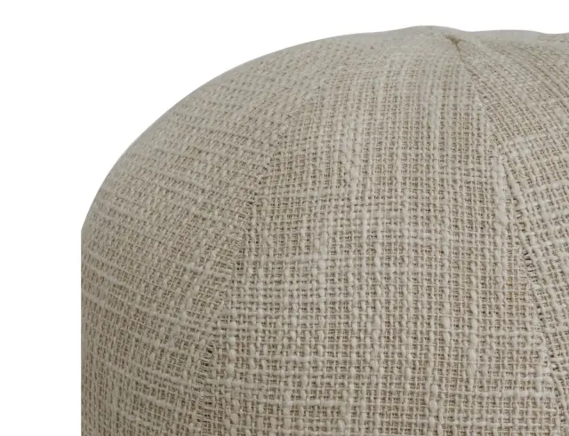 Σκαμπό Πουφ Sanah PTMD Luxury Living με διαστάσεις 30x30x30cm - Cream 121930