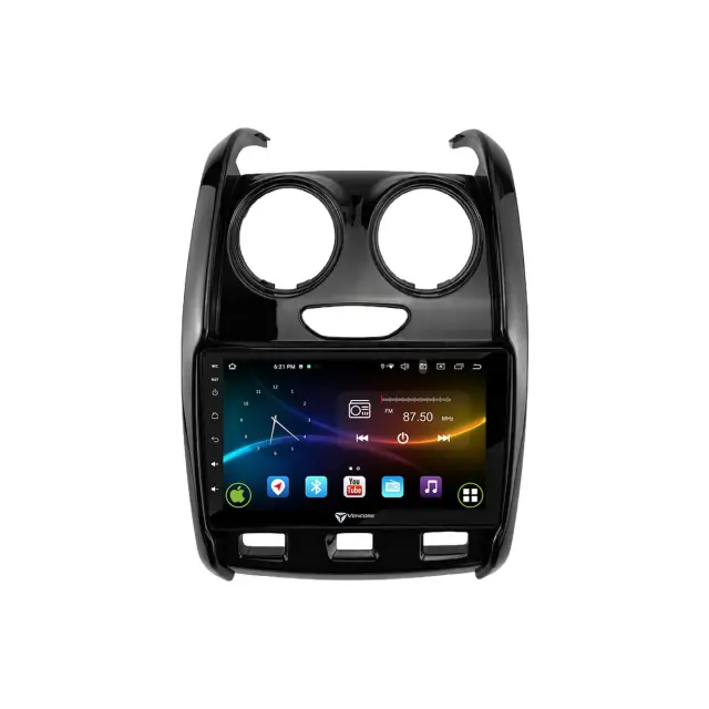 VenCore Οθόνη Multimedia Android 15 9" 9109A MTK6762 Octa-Core 2GB/32GB IPS με Πρόσοψη, CarPlay, Android Auto και Υποστήριξη Κάμερας Οπισθοπορείας AHD για Dacia Duster 2014-2018 – Μαύρη (3236-10007-0430B) 2