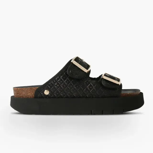 Genuins Πέδιλα Γυναικείο Άλλα Υλικά Μαύρο GEN/HAWAII PLATFORM G106362 R/BLACK