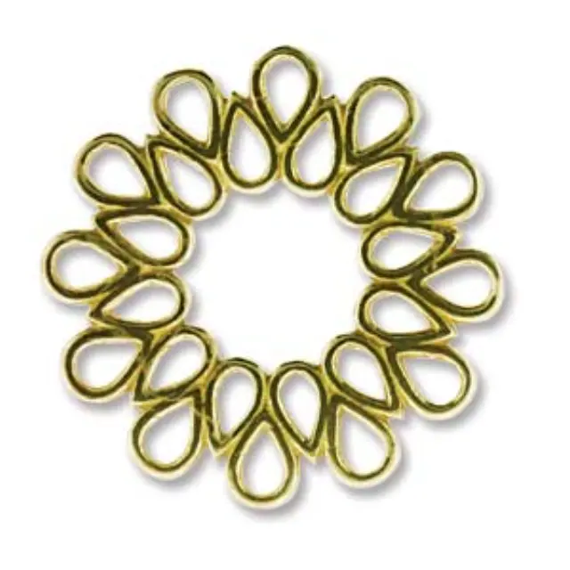 Διακοσμητικό Κρεμαστό Στοιχείο - Teardrops 20mm - Brass - 1τεμ