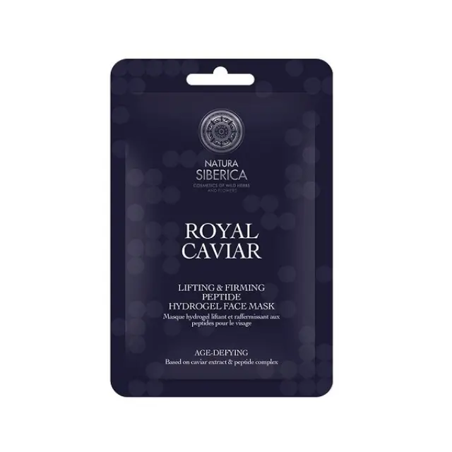 Natura Siberica Royal Caviar Πεπτιδική Υδρογέλη Μάσκα Προσώπου για Ανύψωση & Σύσφιξη 1τμχ
