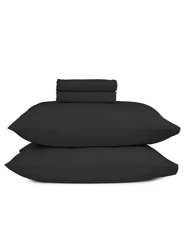 Μαξιλαροθήκες Cotton Feelings 111 Black 50x70 Sunshine