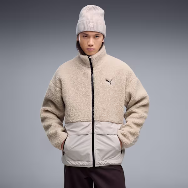 Puma Hybrid Sharpa Jacket Silver Fag 694562-82 - M