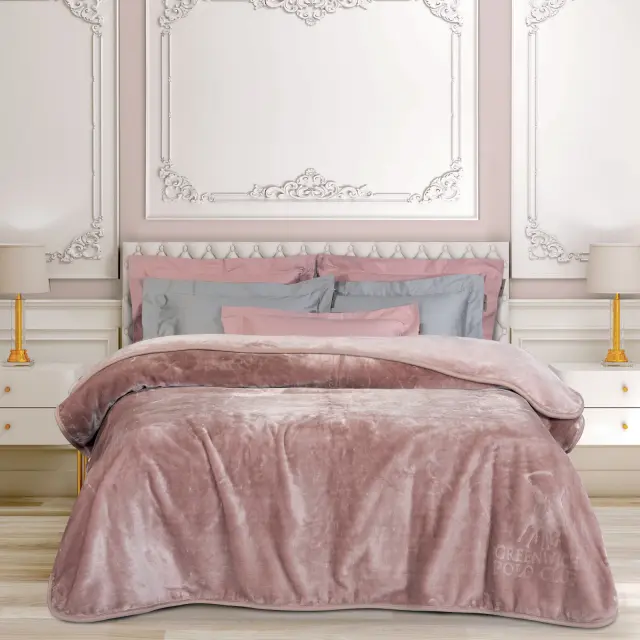 Κουβέρτα 160X240 Μονή 700gsm Essential Greenwich Polo Club 3469 Nude 100% Ακρυλικό