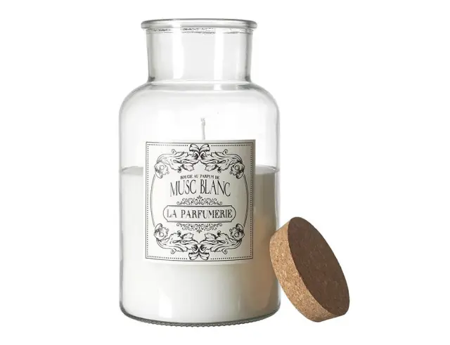 Αρωματικό κερί Apothecary Home Deco Factory με διάρκεια καύσης 110 ώρες, άρωμα Musc Blanc και διαστάσεις 14x25.5cm BO0141 2