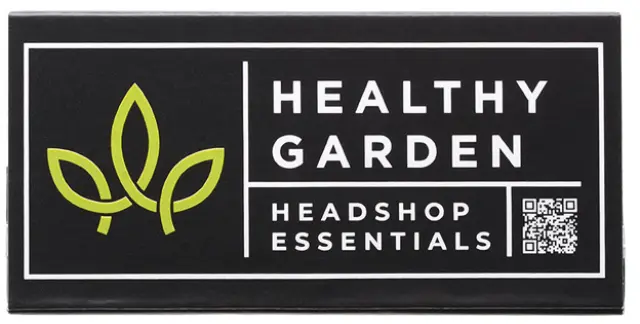 Healthy Garden Χαρτάκια - Black & White - King Size Slim με Μαύρες Τζιβάνες 32φ.