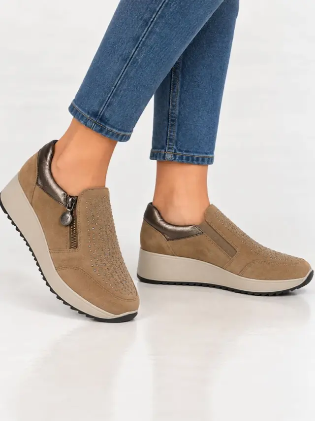 Imac Sneakers Γυναικείο δέρμα Nubuck Καφέ IMA/208370 FANGO - 36 2