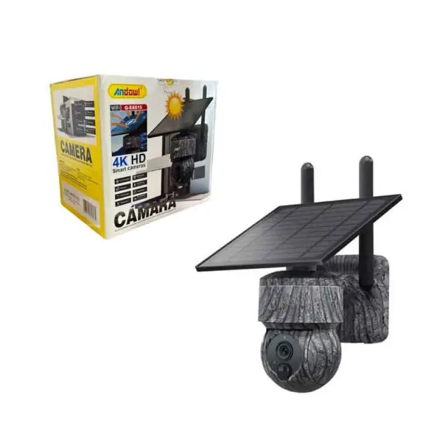 Andowl Ηλιακή Έξυπνη Κάμερα 4K HD Q-SX615 - Camera High Definition Outdoor Electronic Pan Tilt 316285