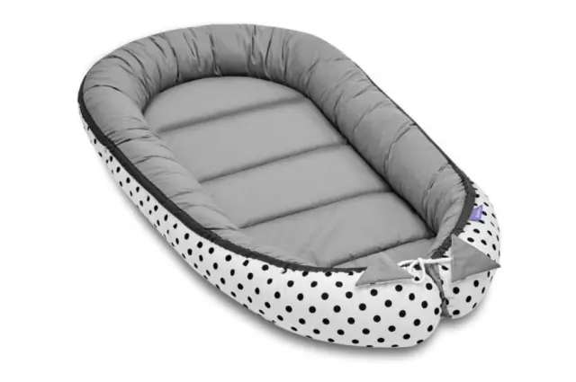 Φωλιά για Βρέφη 2 Όψεων 65x120cm Black Dots 5907534750171 2