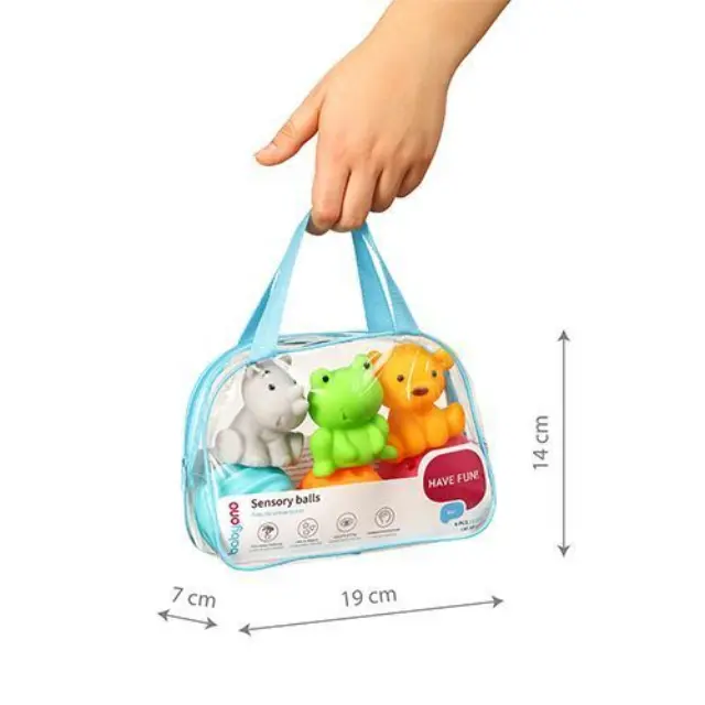 BabyOno: Αισθητηριακές μπάλες από σιλικόνη -Σετ 6 τεμαχίων 3