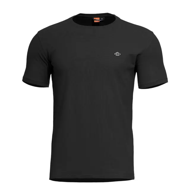 Pentagon Levantes Crewneck Shirt-Μπλουζάκι 100% Βαμβακερό για Υπηρεσιακή -Καθημερινή Χρήση - 01-Black-Μαύρο