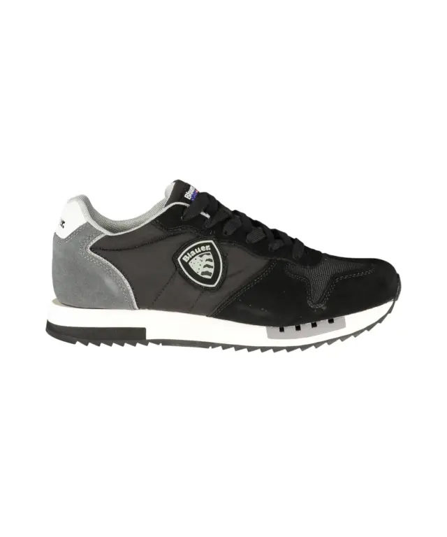 Blauer - Ανδρικά Sneakers S6QUEENS05MES-BLKWHI Μαύρο