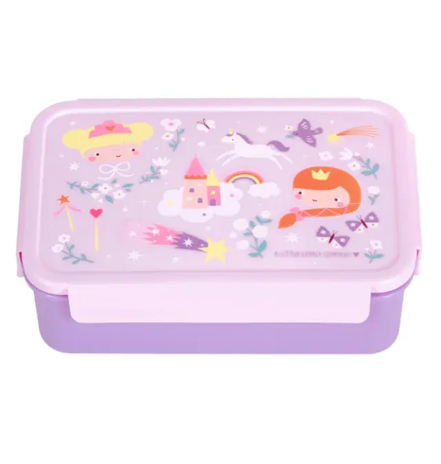 A Little Lovely Company Δοχείο Φαγητού με Χωρίσματα Bento Lunch Box Princesses BBPRPU81